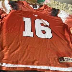 Texas Longhorns #16 Orange Game Jersey